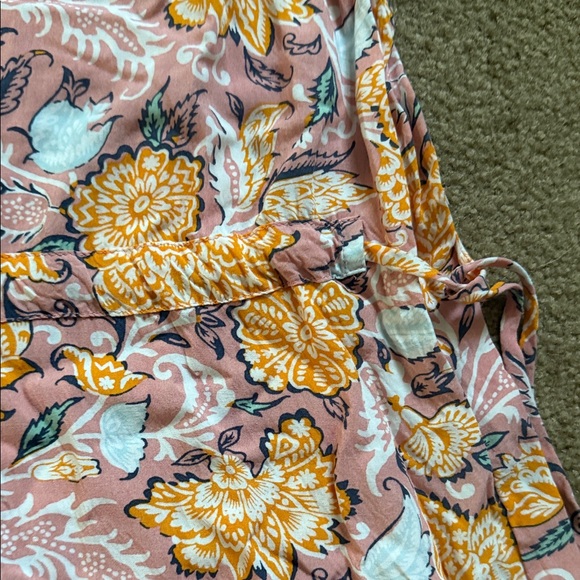 LOFT Floral Midi Dress - Pink and Yellow - Picture 5 of 7